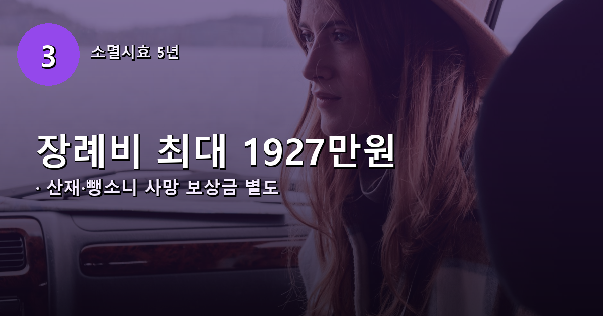 산재&middot;자동차사고 사망 보상금 안내 배너