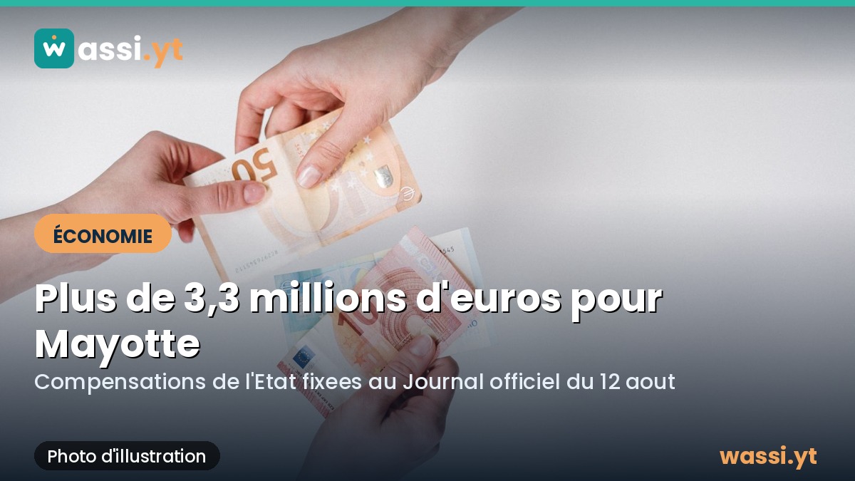 Mayotte : l'Etat fixe plus de 3,3 millions d'euros de compensations pour la collectivite