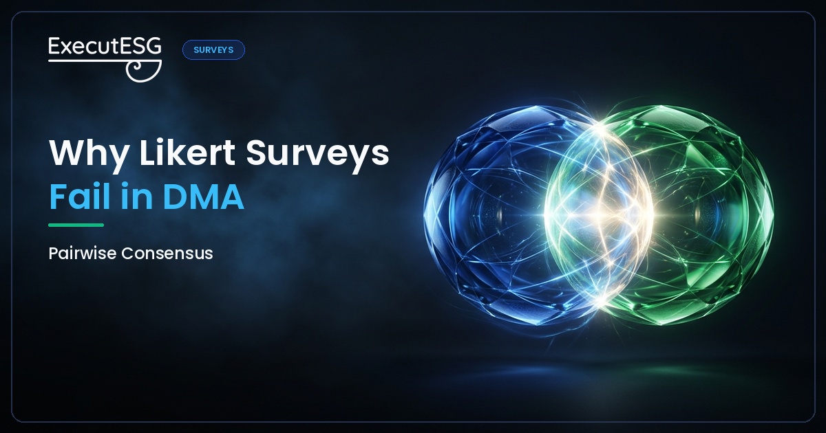 Why 1–5 Surveys Fail Materiality Assessments (And What to Use Instead)