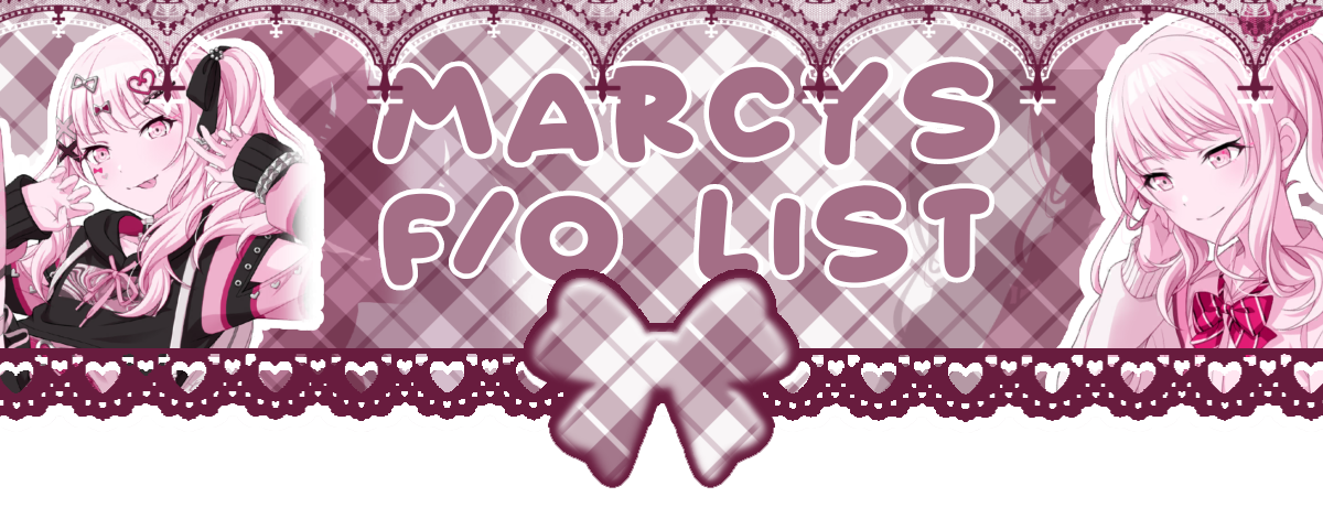 MARCYS F/O LIST