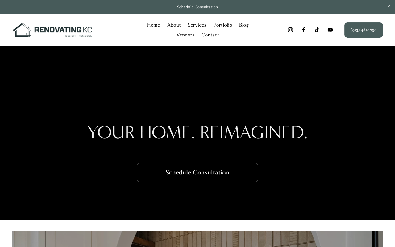 Renovating KC Design + Remodel homepage