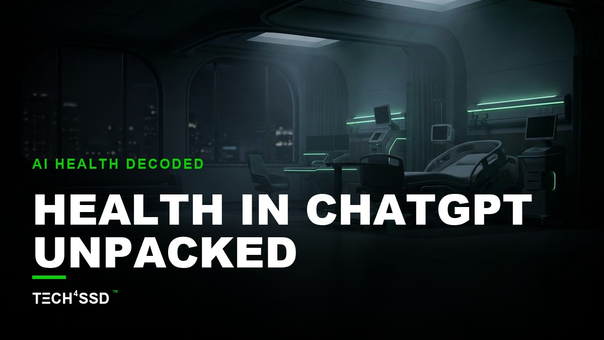 Stylized brain icon within a ChatGPT interface, connected to health icons, representing Health in ChatGPT.