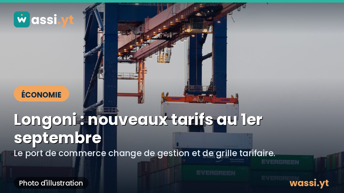 Port de Longoni : une nouvelle grille tarifaire prévue au 1er septembre 2026