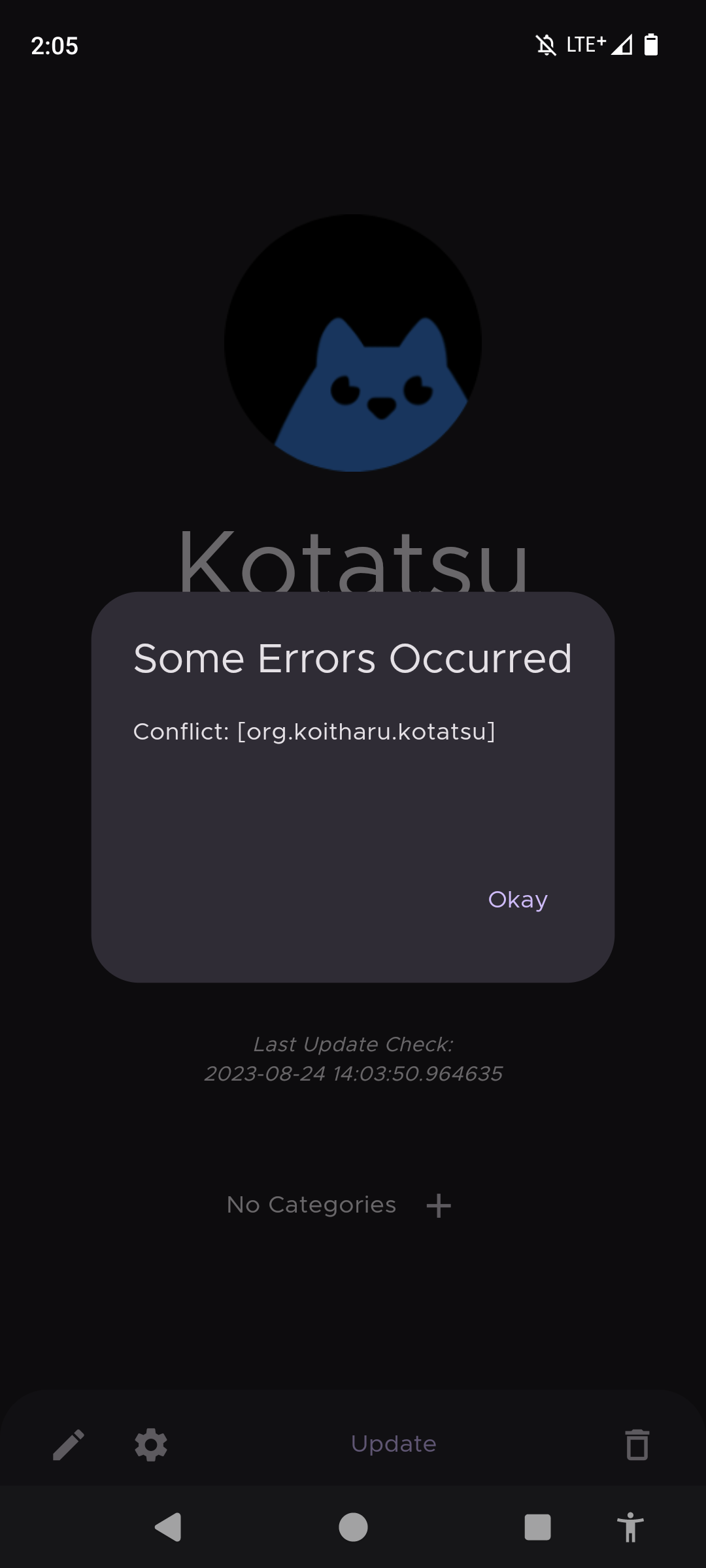 Updating APKs result in "conflict" error · Issue #798 · ImranR98 ...