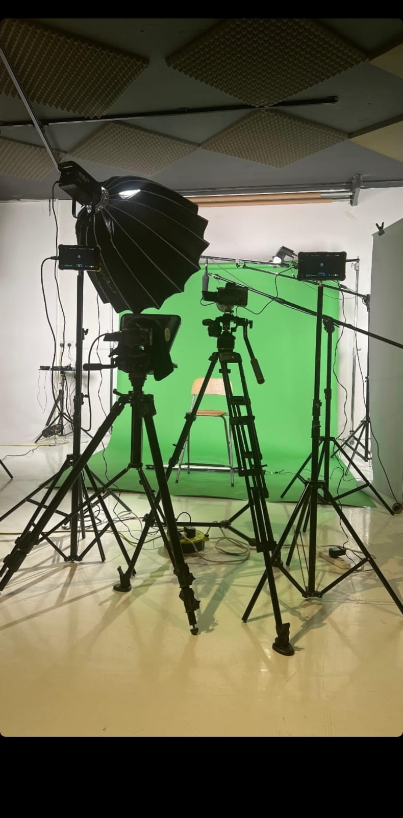 إعداد تصوير فيديو بخلفية كروما