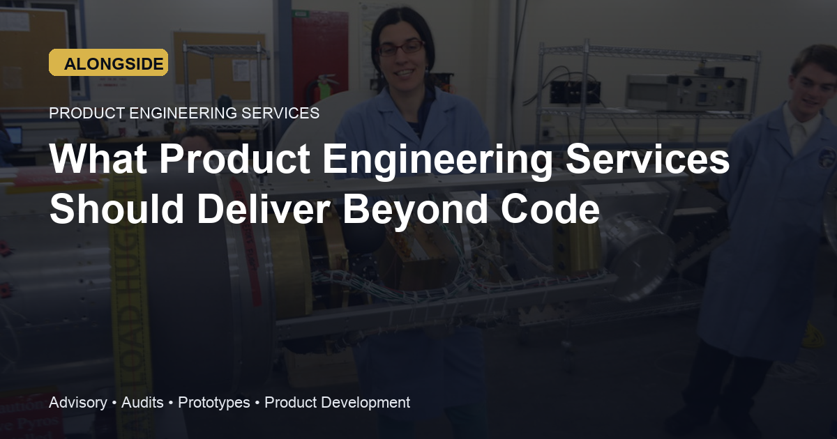 What Product Engineering Services Should Deliver Beyond Code