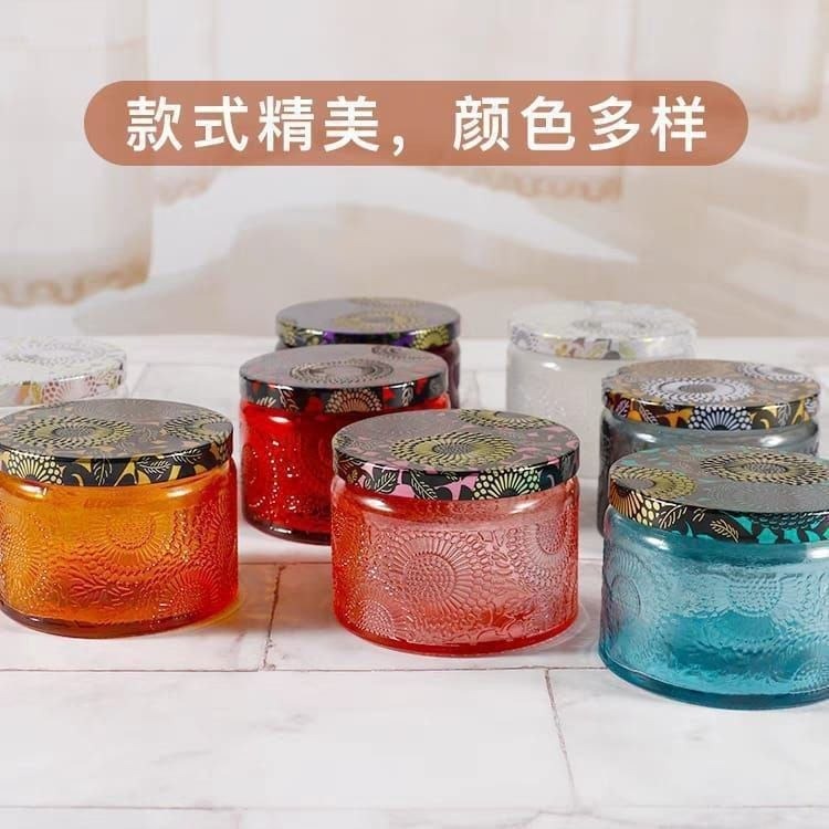 شمعة معطرة في برطمان زجاجي