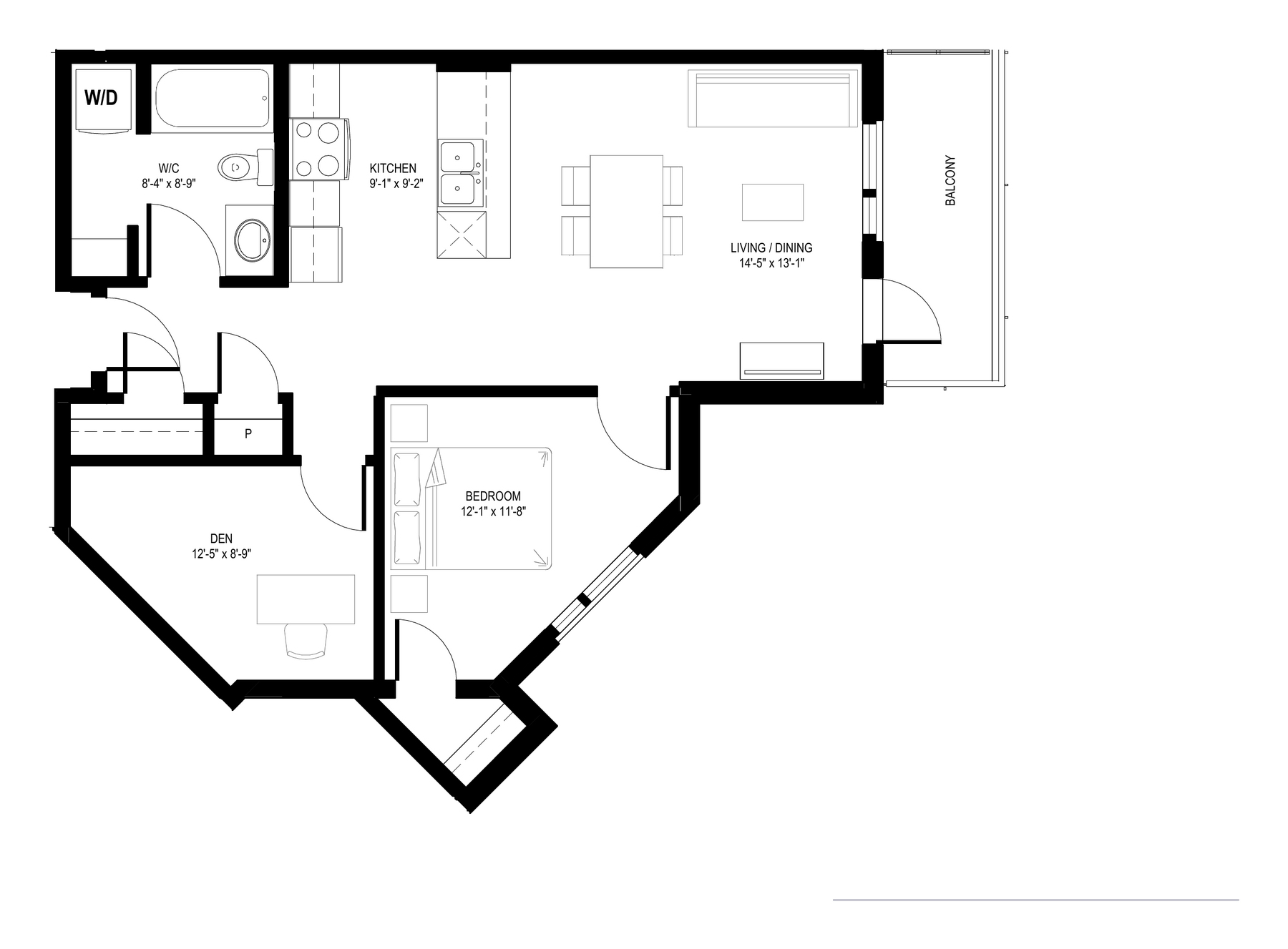 Suite B1 floor plan