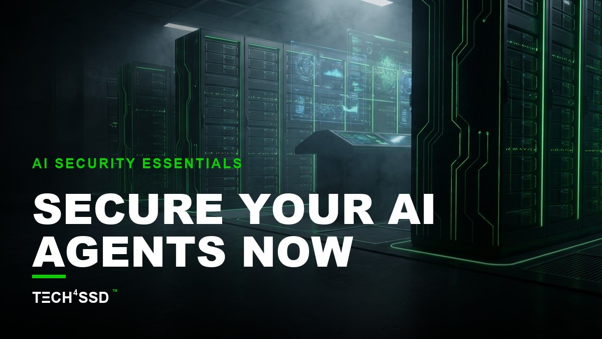 Digital network with glowing AI agent node, surrounded by security shields, representing least privilege for AI agents.
