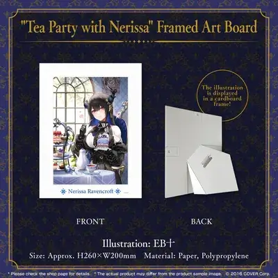 "Nerissa Ravencroft Birthday Celebration 2023" "Tea Party with Nerissa" Framed Art Board