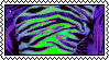 purple and green zebra print