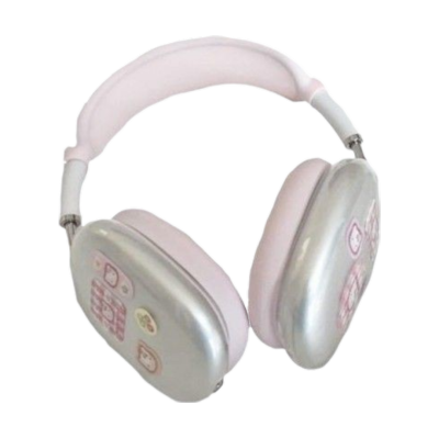 pink headphones