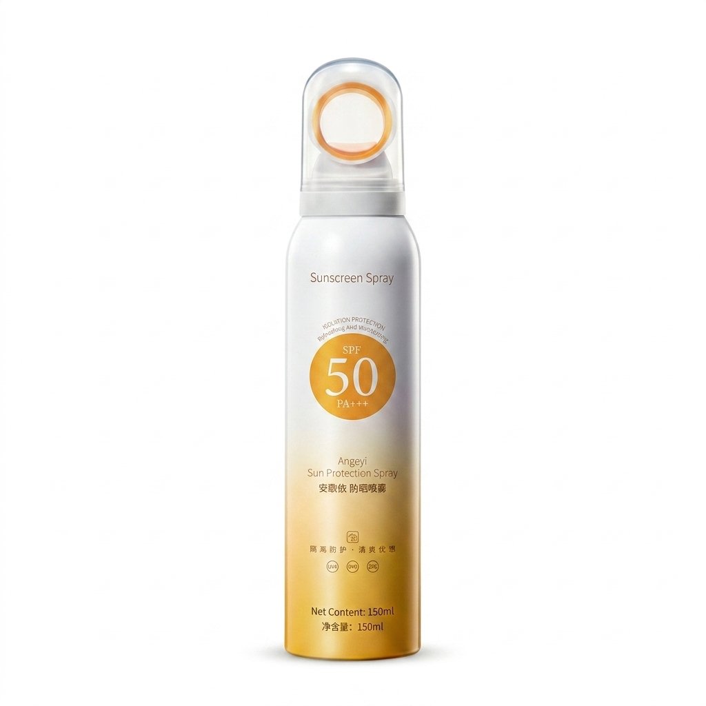 رذاذ واقي الشمس أنجي للحماية العالية SPF50+ مبيض ومقاوم لأشعة UVA