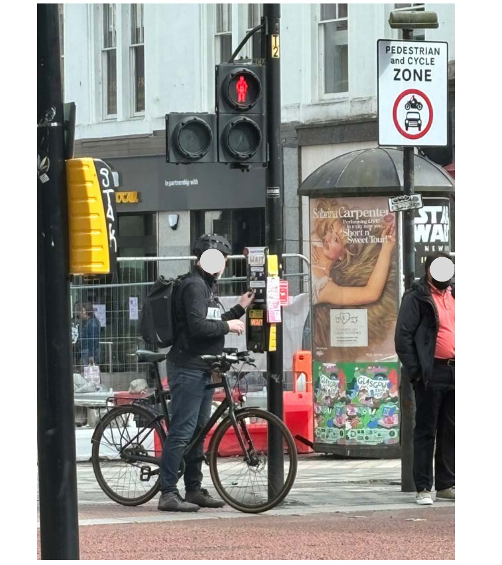 Passers-by stopping to respond to the prototype