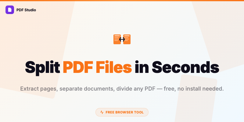 Руководство Разделить PDF 2026 — Извлечение Страниц и Разделение Документов