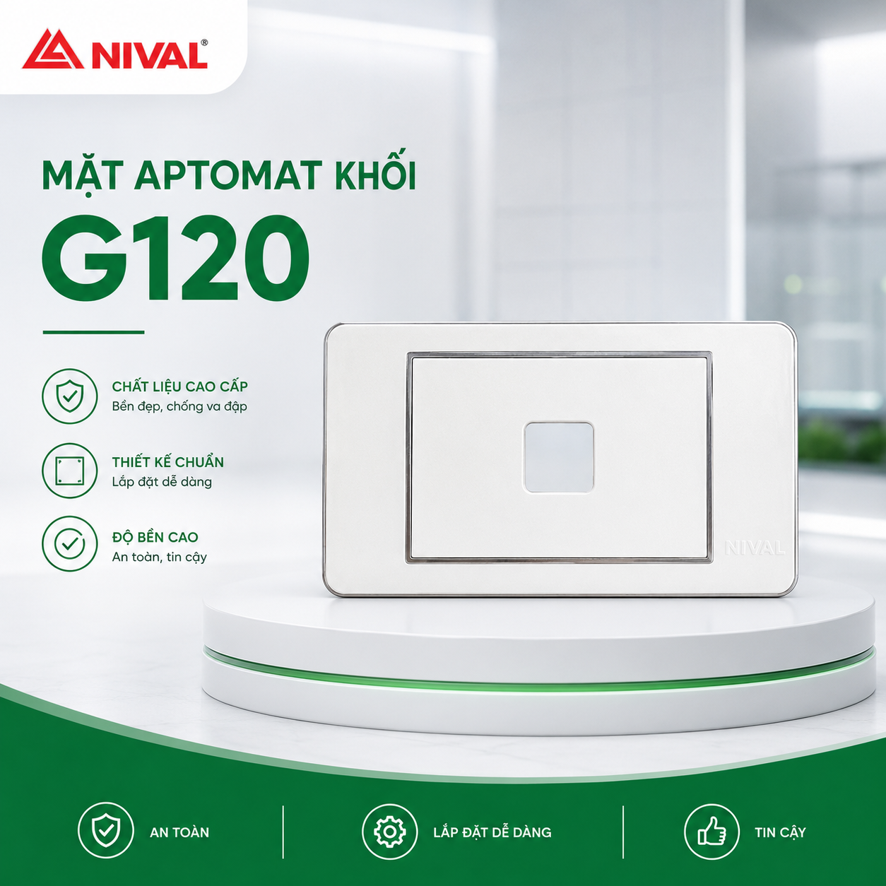 Mặt Aptomat khối G120