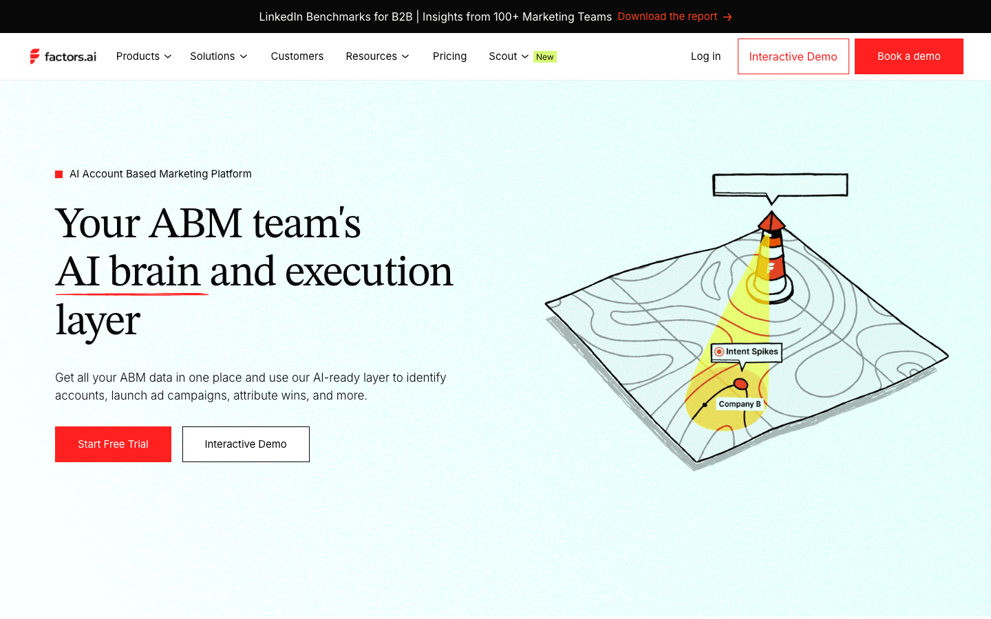 Factors.ai homepage