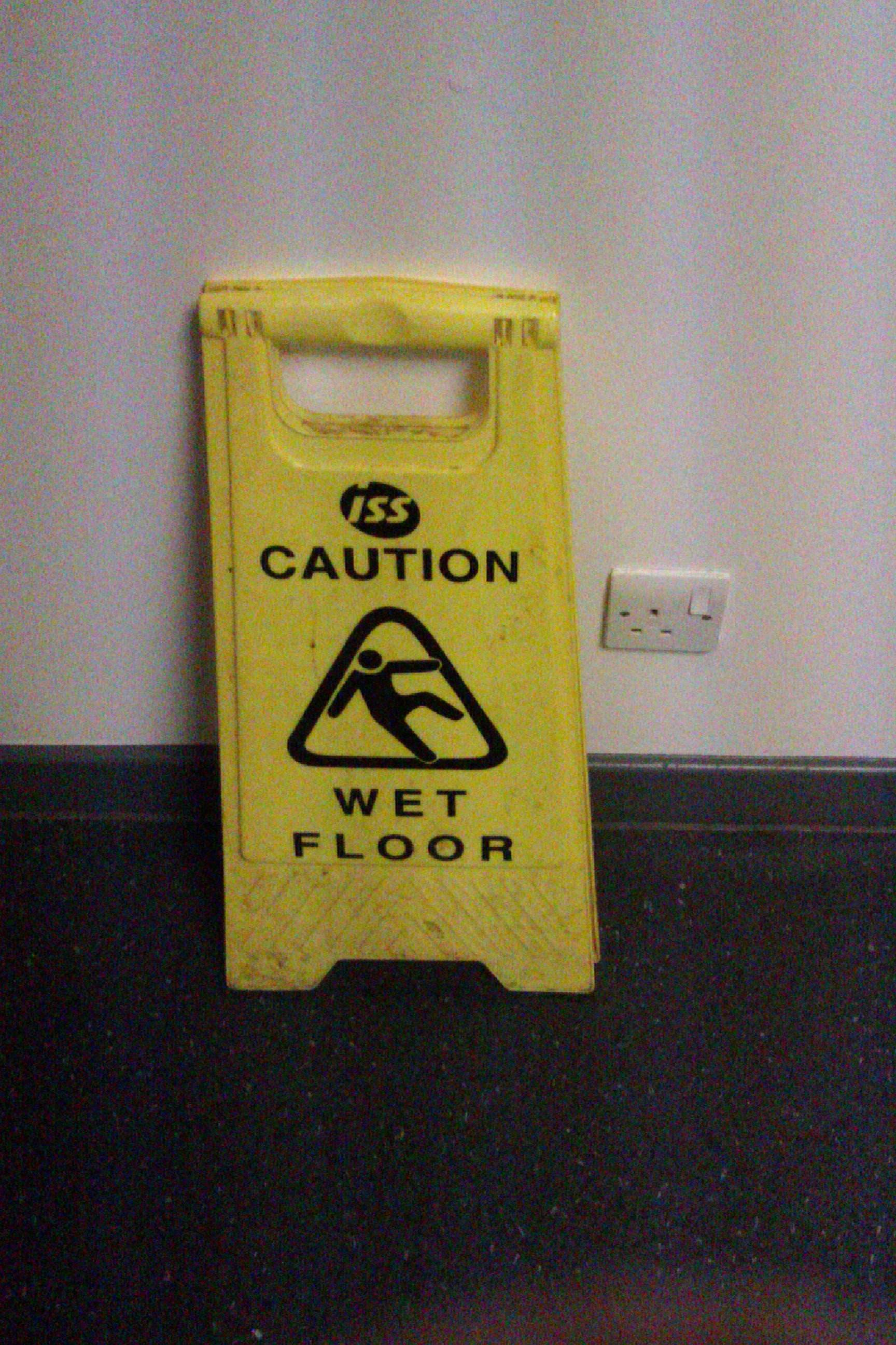 wet floor