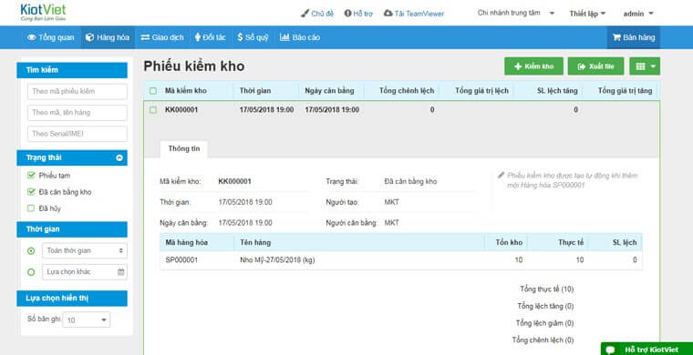 Phần mềm quản lý bán hàng cho doanh nghiệp nhỏ KiotViet 2