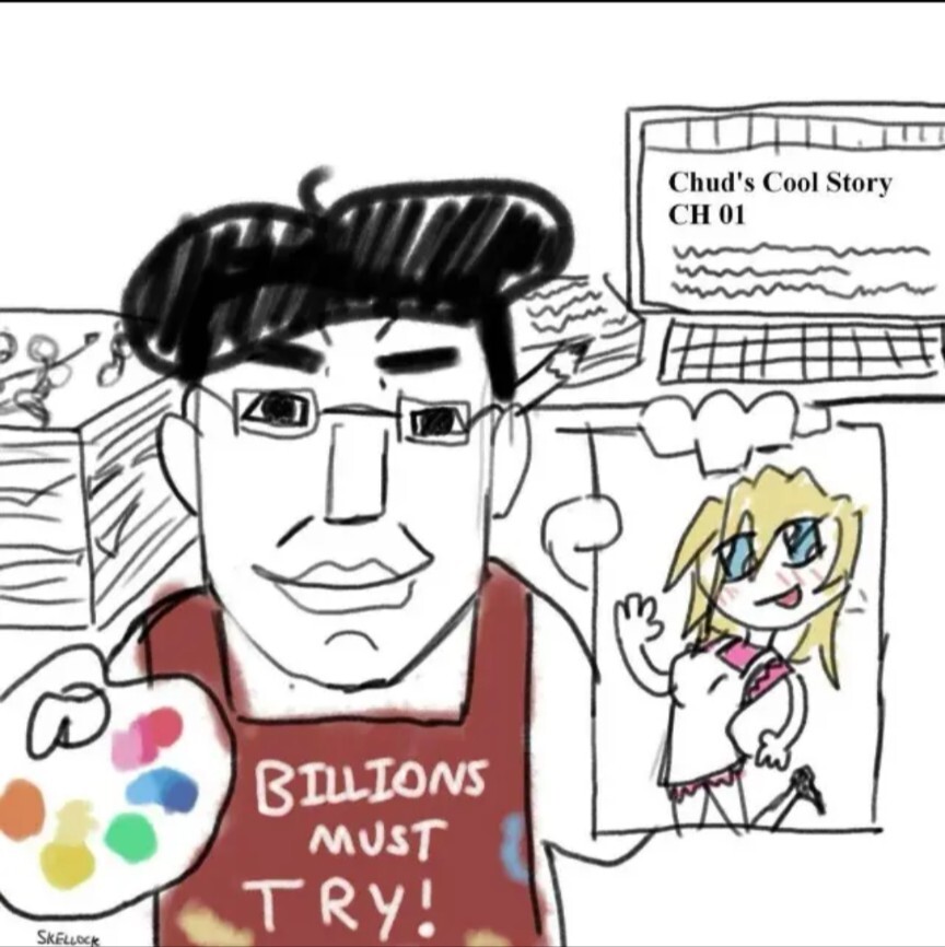 someone starting art saying billions must try