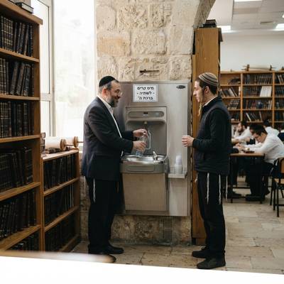 קולרים לשתייה בבית מדרש איך מתכננים נקודת מים לקהילה