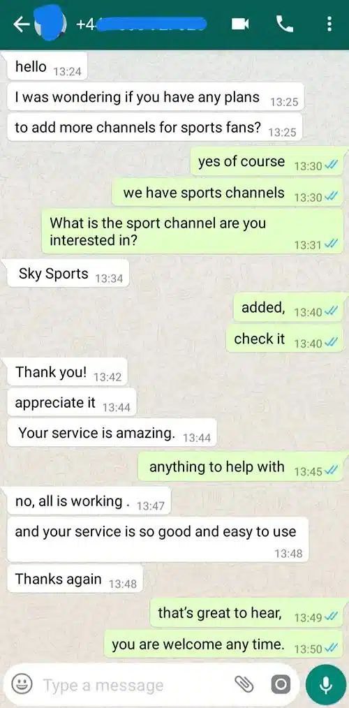 Customer Review WhatsApp Screenshot 7