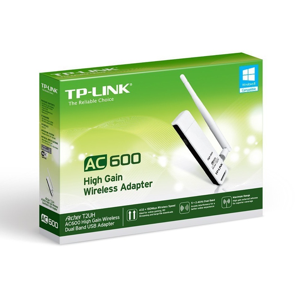Cạc mạng không dây TP-Link Archer T2UH AC600Mbps