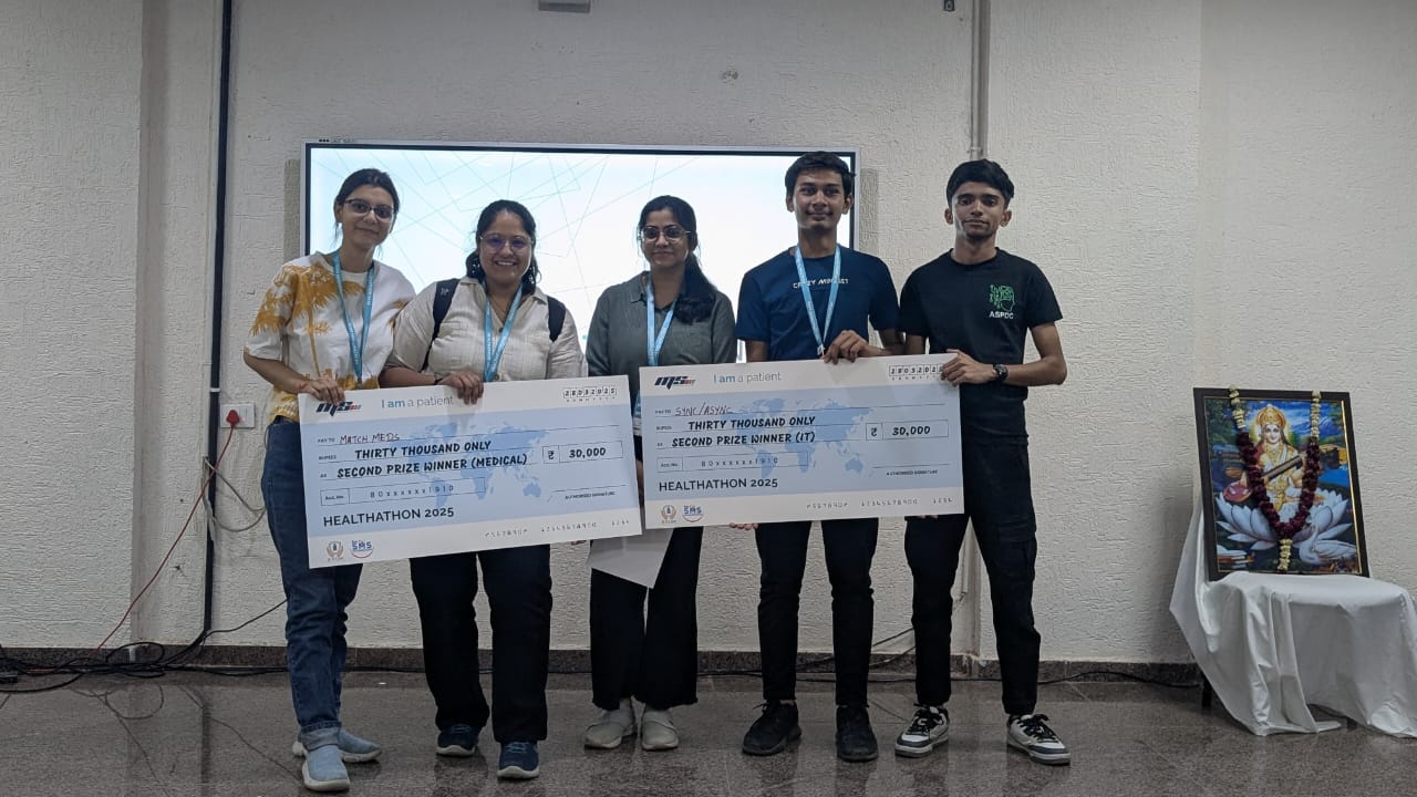 Runners Up at Healthathon 2025