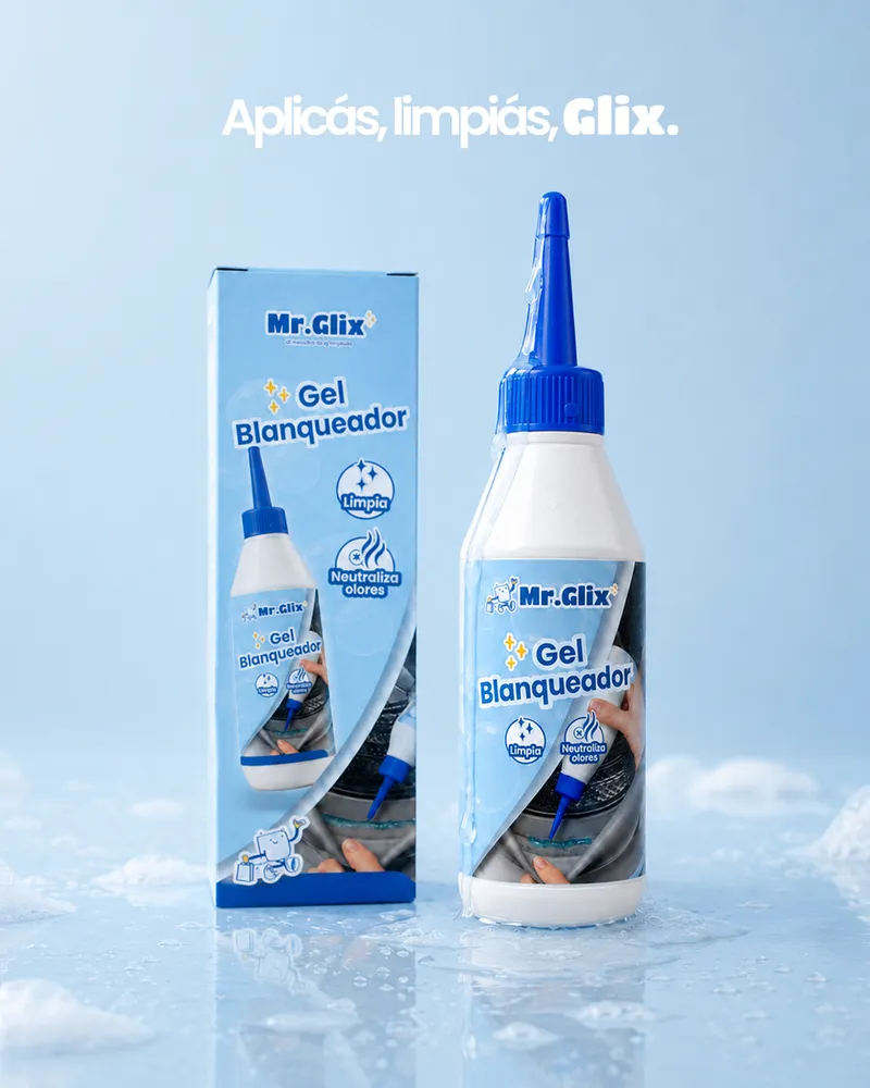 MR.GLIX Gel Blanqueador - producto y caja