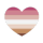 bambi lesbian heart shaped flag