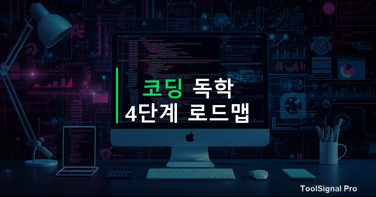 코딩 독학 순서 4단계 로드맵 — 가이드 / 방법 썸네일