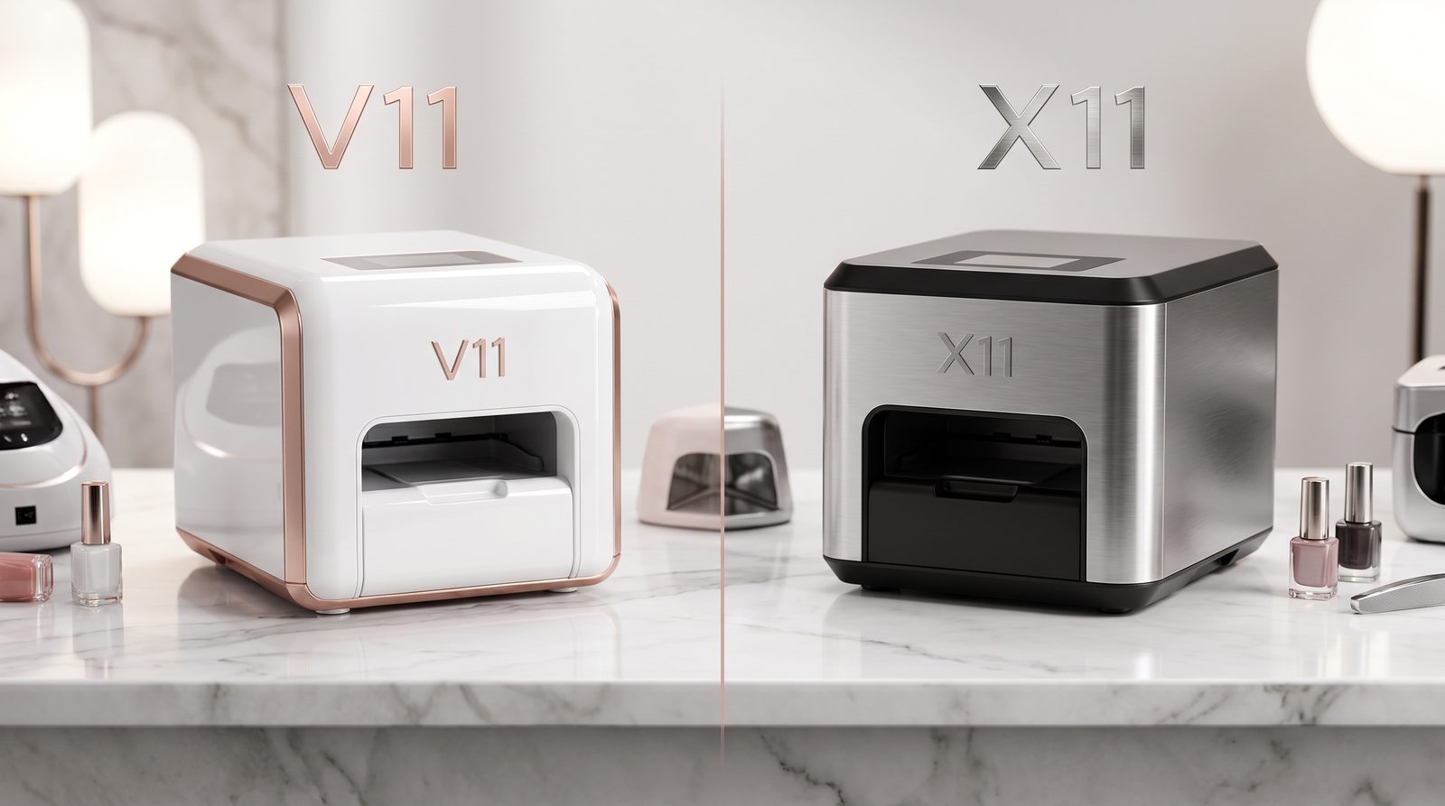 V11 vs X11 — O'2Nails V11 vs X11: Mobile Salon Comparison