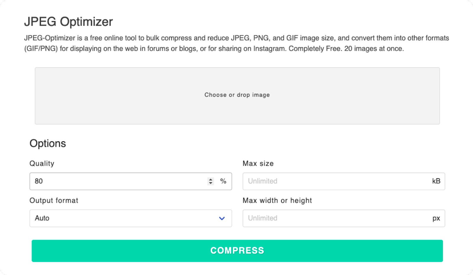 Giảm dung lượng jpg bằng JPEG Optimizer