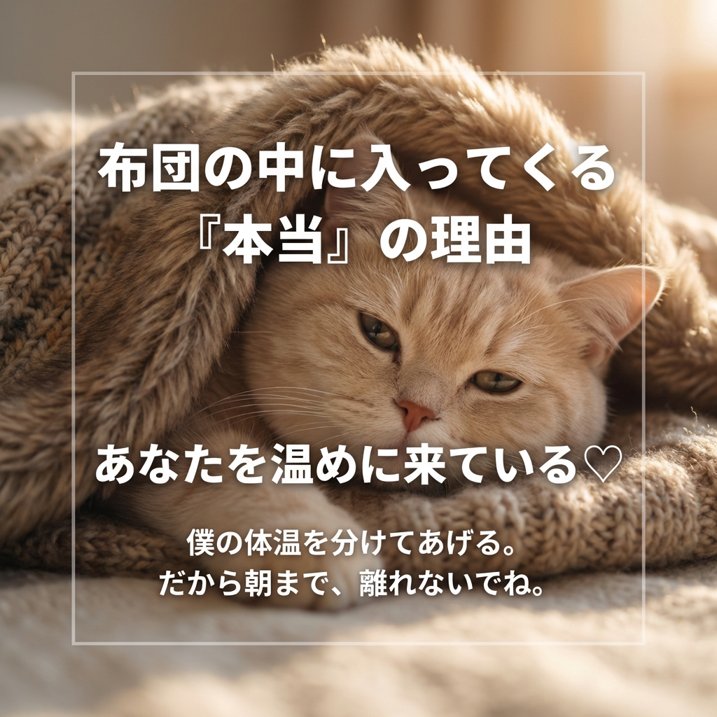 猫が布団に潜り込む本当の理由を知っていますか? - Image 1