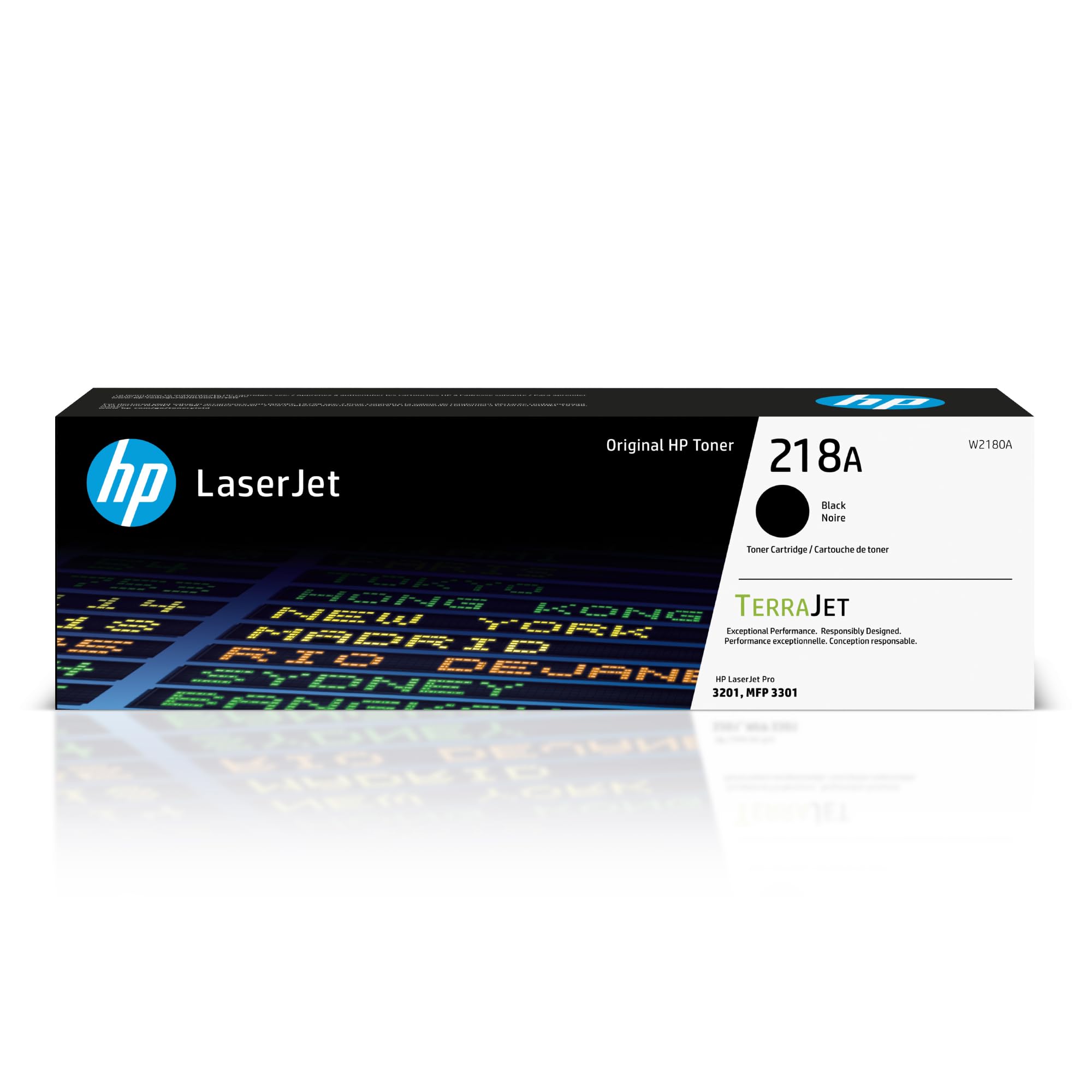 HP 218A Black Toner Cartridge | Works with Color LaserJet Pro 3201, MFP 3301 Series | W2180A