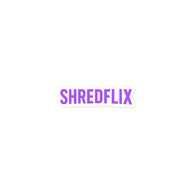 Shredflix Ski Logo Stickers