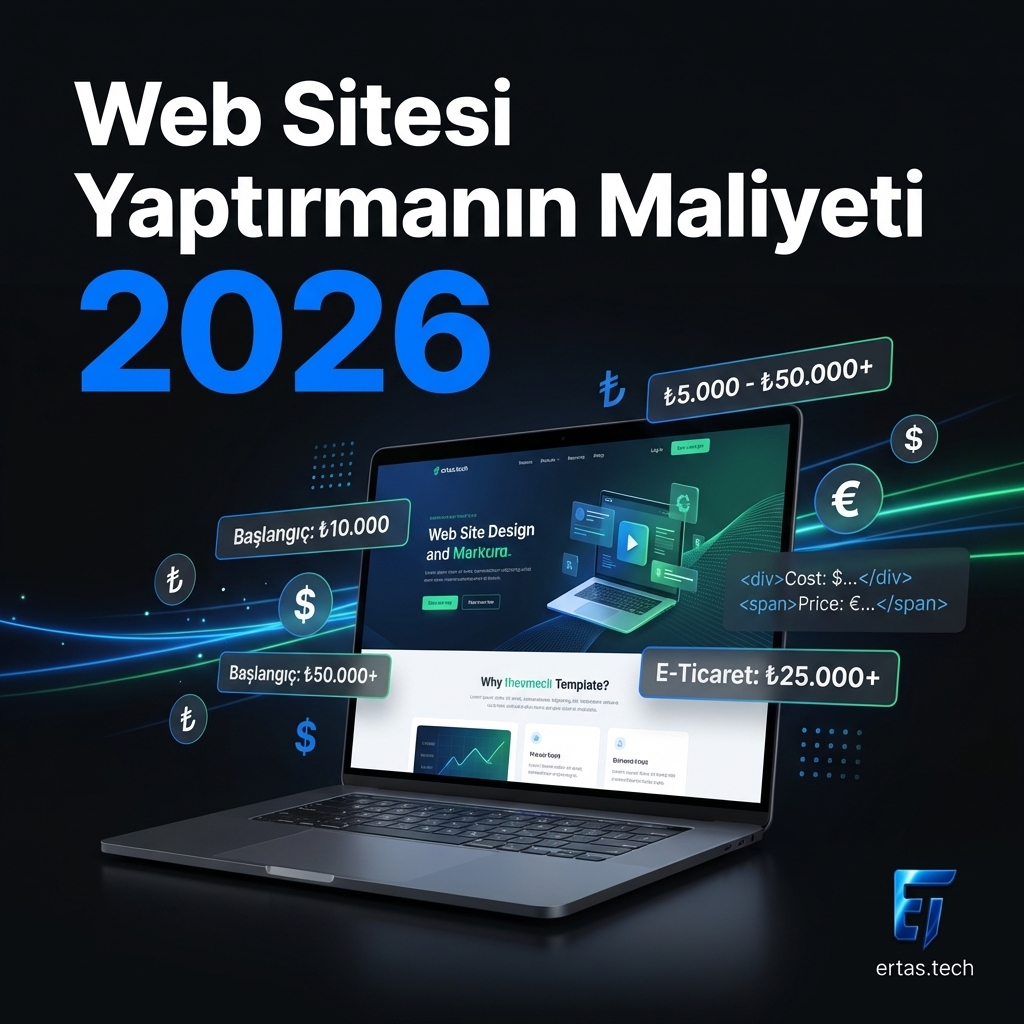 Web Sitesi Yaptırmanın Maliyeti 2026: Fiyatları Etkileyen Her Şey
