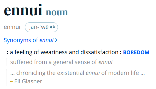 The Merriam Webster Dictionary entry for