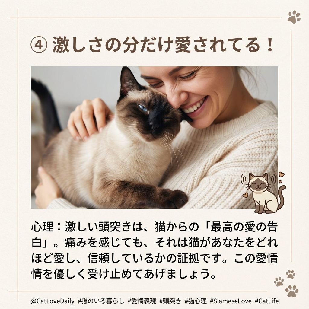 猫の激しい頭突きに込められた愛情と独占欲 - Image 6