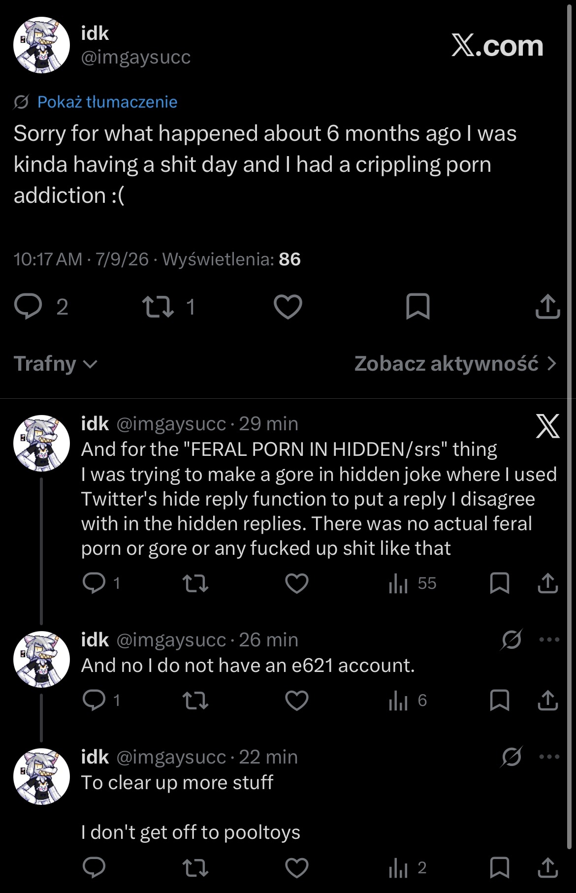 idk (@imgaysucc) / Posts / X