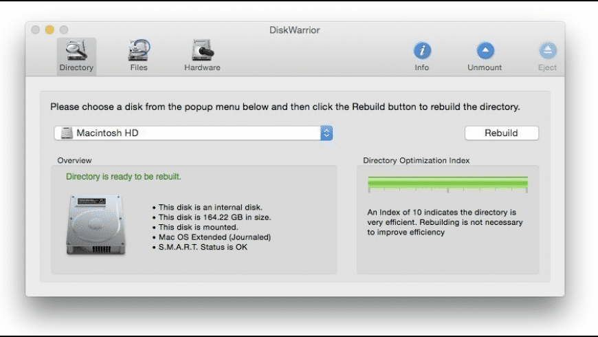DiskWarrior Mac — rebuilding a damaged disk directory and previewing recovered files