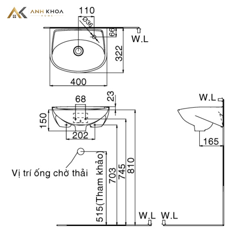 chau rua inax l 280v banvekithuat 1
