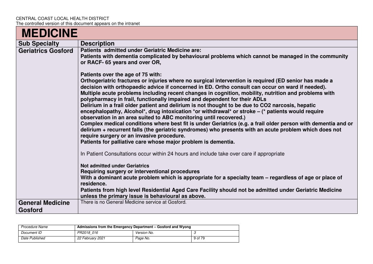 Admission Criteria CCLHD page 9 of 79