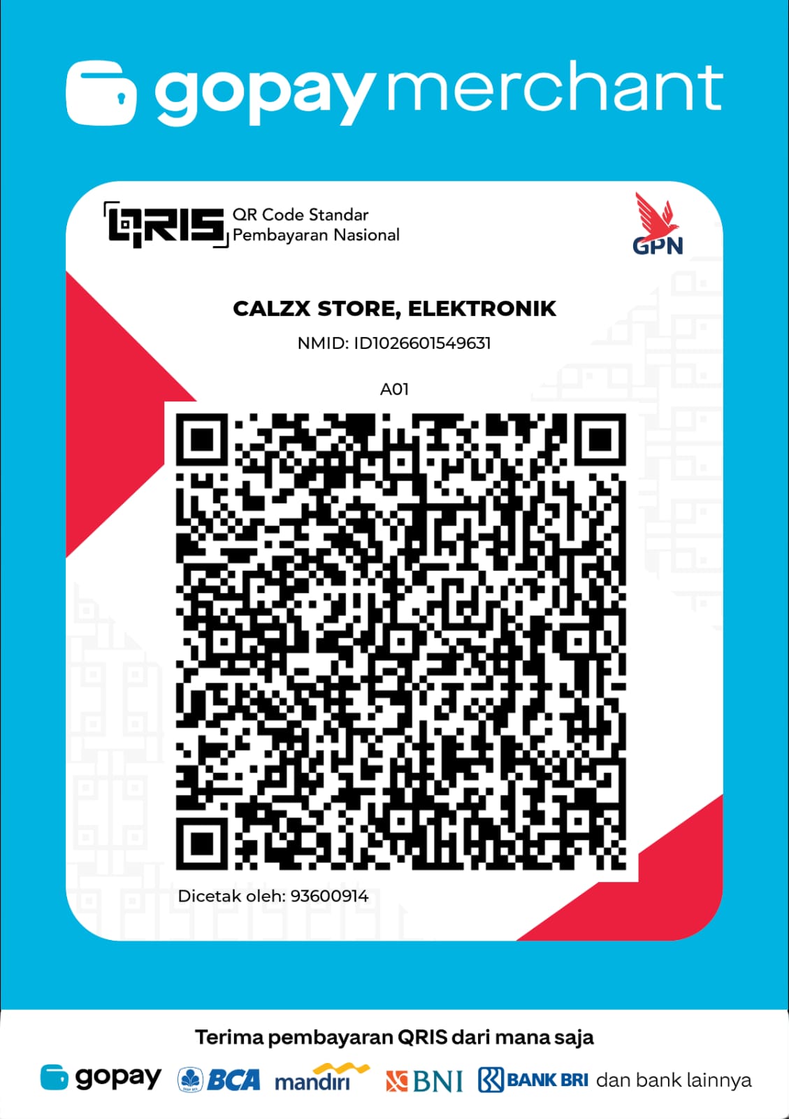 QR dukungan CALZX BELAJAR