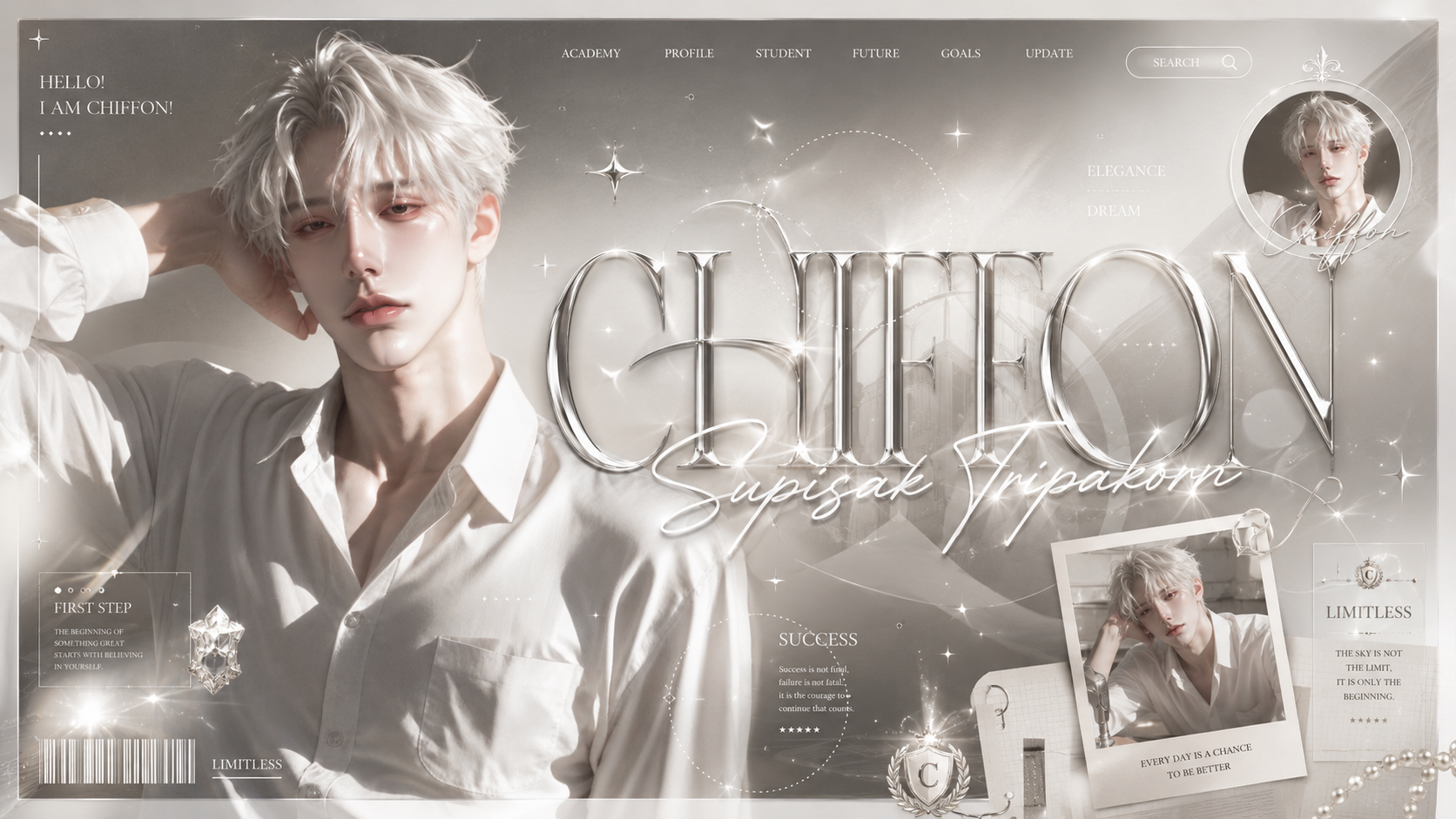 Chiffon Banner