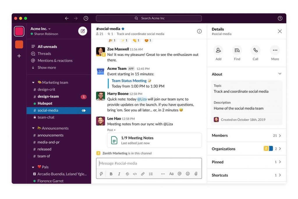 phần mềm Slack