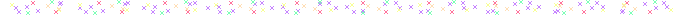 still x-shaped sparkles