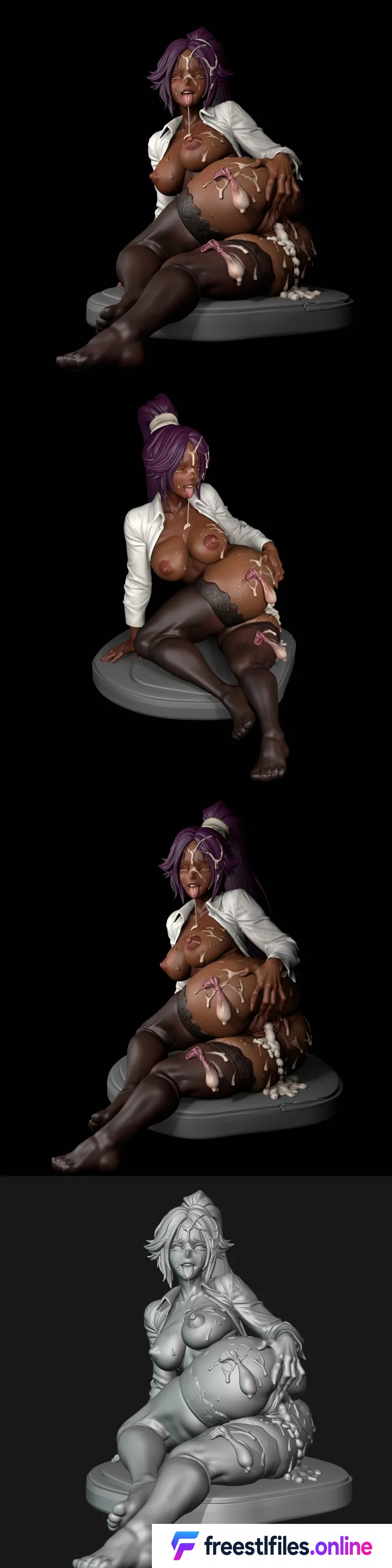 Ecchilayer3d - Bleach - Yoruichi After Sex STL Render