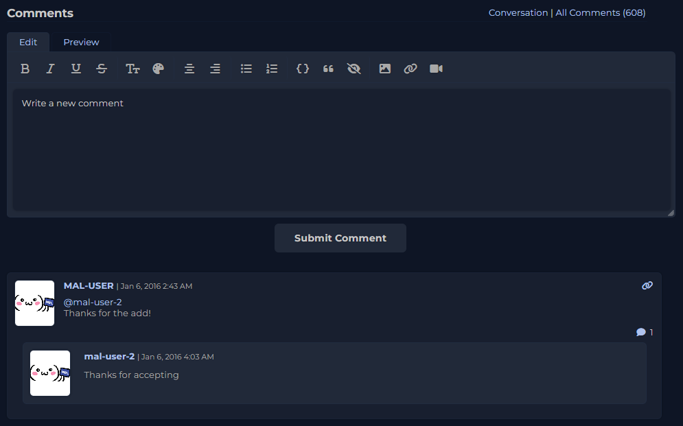 About MAL Clean JS Userscripts OpenUserJS About MAL Clean JS Userscripts OpenUserJS