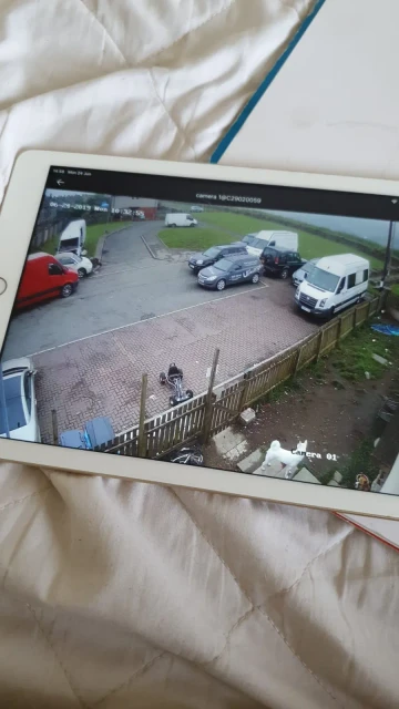 Professional security camera system with night vision capabilities in a British home